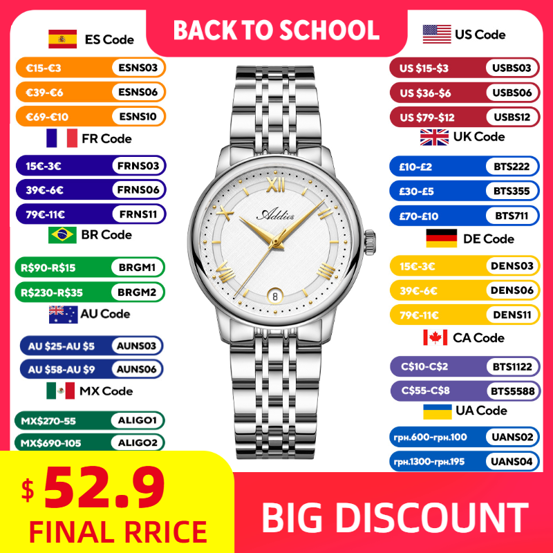Outdoor Sport Watch - ADDIES Elegant Quartz Ladies Watches Luxury