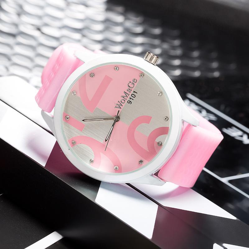 Outdoor Sport Watch - Womage Women's Watches Fashion Cute Pink
