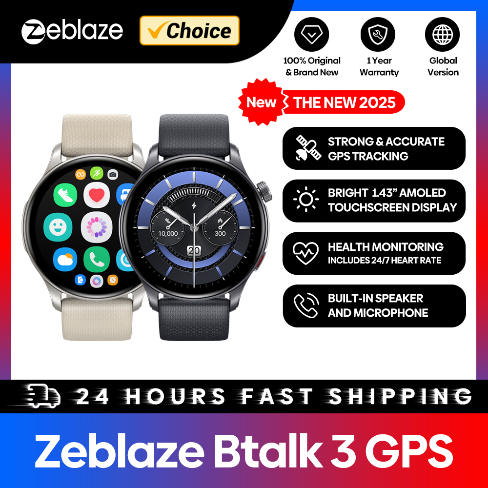 Outdoor Sport Smart Watch - New Zeblaze Btalk 3 GPS Smartwatch