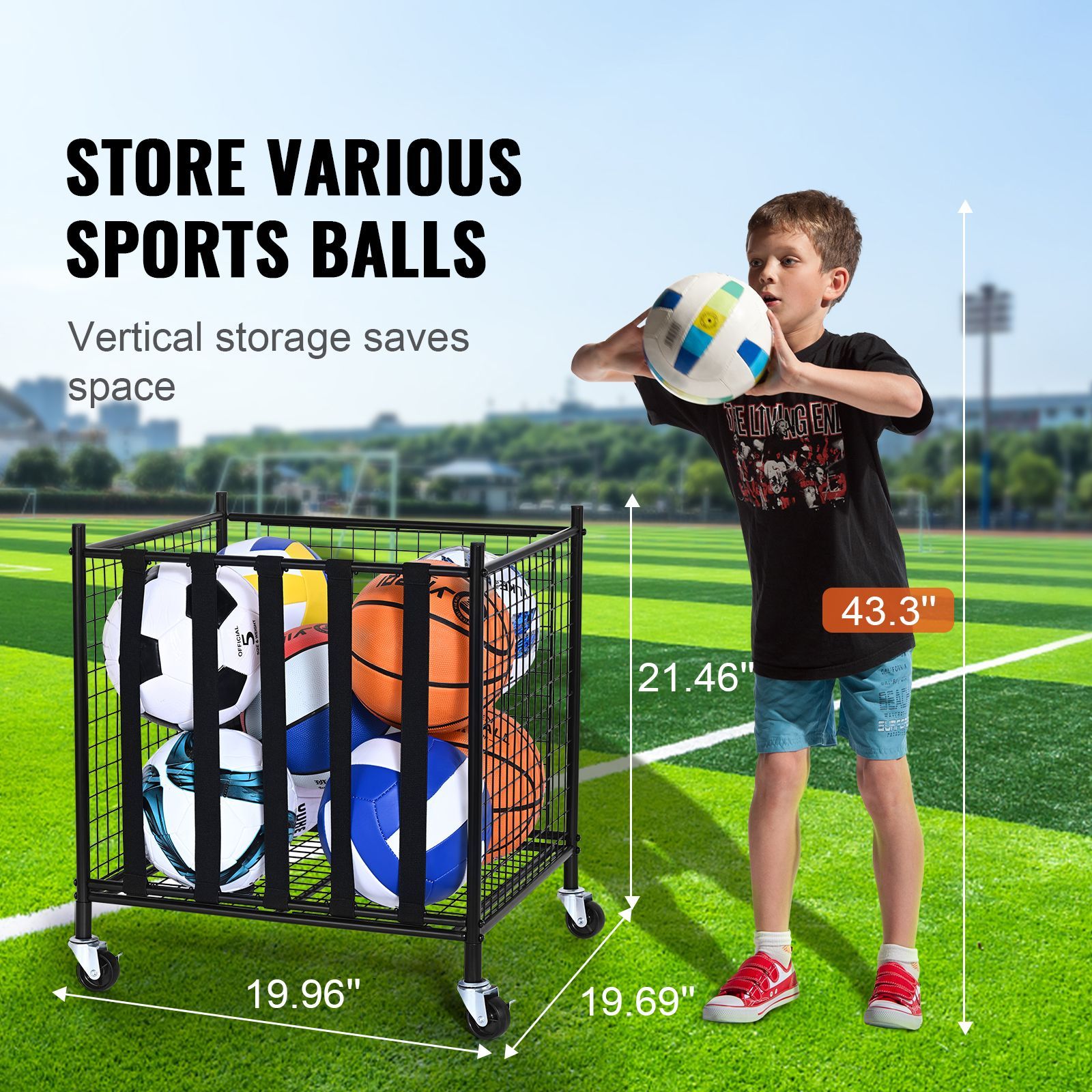 Rolling Sports Ball Storage Ca - огляд і ціна Indoor Sport And Outdoor Sports